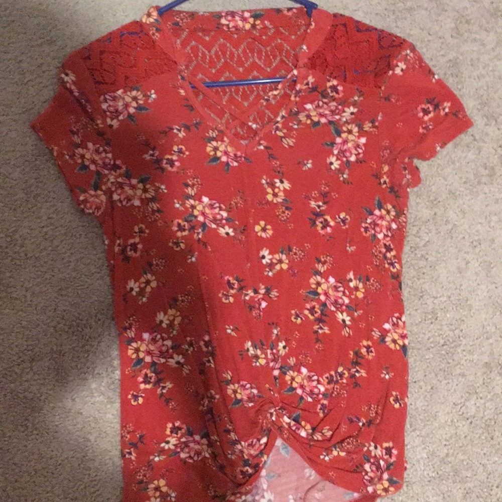 Bohemian orange top
